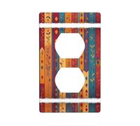 YYHWHJDE Tapestry with Vintage Patterns Pattern Double Socket Wall Panel Decorative is Durable and Suitable for Socket Light Switch Accessories 4.5x2.76in