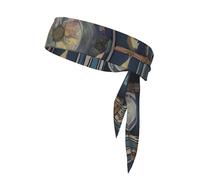YYHWHJDE Tarot Compass Pattern Sports Double-Sided Headscarf Quick Drying, Moisture Wicking for Women, Girls, and Men