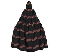 YYHWHJDE Terrible Centipede Pattern Halloween Adult Hooded Cape Cloak No Zipper, Comfortable For Costume Parties