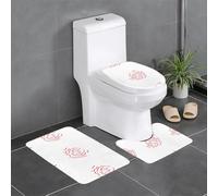 YYHWHJDE Terror at Night Picture Three Piece Set of Bathroom Floor mats, Bathroom Shower mats, Anti Slip Quick Drying