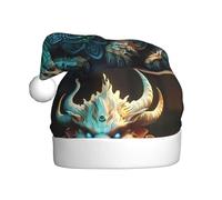 YYHWHJDE The Bearded Cow Picture Christmas Hat for Adult Soft, Lightweight, and Fluffy Design for Men and Women