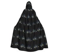 YYHWHJDE The Brightest Star In The Night Sky Pattern Halloween Adult Hooded Cape Cloak No Zipper, Comfortable For Costume Parties