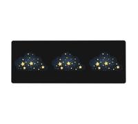YYHWHJDE The Brightest Star in The Night Sky Picture Extra Large Mouse pad, Computer Office Anti Slip Gaming Keyboard Thickened Version 12x31.5in
