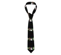 YYHWHJDE The carrot garden of the little fat rabbit Pattern Men's tie classic style suit cravat suitable for holidays and work