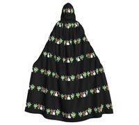 YYHWHJDE The carrot garden of the little fat rabbit Prints Halloween Adult Hooded Cloak for Parties and Costumes