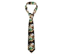 YYHWHJDE The chef of the culinary world Pattern Men's tie classic style suit cravat suitable for holidays and work