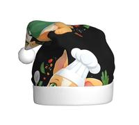 YYHWHJDE The chef of the culinary world Prints Christmas Hat for Adult Making It a Fun and Durable Gift for Men and Women