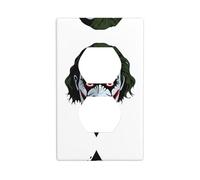 YYHWHJDE The Clown Under The mask Pattern Double Socket Wall Panel Decorative for Residential and Commercial Areas 4.5x2.76in