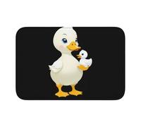 YYHWHJDE The criticized Duck Picture Crystal Velvet Lock Edge Floor mat, Bedroom Carpet, Parlor, Dormitory Home Decoration