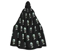 YYHWHJDE The cruel demon Pattern Halloween Adult Hooded Cloak for various party and carnival settings