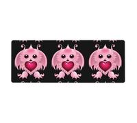 YYHWHJDE The Cute Little Devil With Big Eyes Pattern Extra Large Mouse Pad, Computer Office Anti Slip Gaming Keyboard Thickened Version 12x31.5in