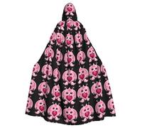 YYHWHJDE The Cute Little Devil With Big Eyes Pattern Halloween Adult Hooded Cape Cloak No Zipper, Comfortable For Costume Parties