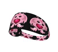 YYHWHJDE The Cute Little Devil with Big Eyes Picture Sports Headband for Women Sweat Proof Bandeau Summer Elastic Band
