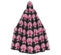 YYHWHJDE The cute little devil with big eyes Prints Halloween Adult Hooded Cloak for Parties and Costumes