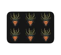 YYHWHJDE The Devil with Hair Like Tree Roots Picture Crystal Velvet Lock Edge Floor mat, Bedroom Carpet, Parlor, Dormitory Home Decoration