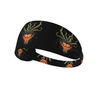 YYHWHJDE The Devil with Hair Like Tree Roots Picture Sports Headband for Women Sweat Proof Bandeau Summer Elastic Band