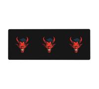 YYHWHJDE The Devil'S Face Pattern Extra Large Mouse Pad, Computer Office Anti Slip Gaming Keyboard Thickened Version 12x31.5in