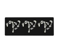 YYHWHJDE The Devil'S Footprints Pattern Extra Large Mouse Pad, Computer Office Anti Slip Gaming Keyboard Thickened Version 12x31.5in