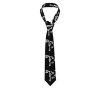 YYHWHJDE The devil's footprints Pattern Men's tie classic style suit cravat suitable for holidays and work