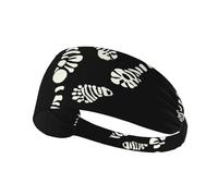 YYHWHJDE The Devil's Footprints Picture Sports Headband for Women Sweat Proof Bandeau Summer Elastic Band