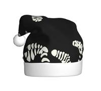 YYHWHJDE The devil's footprints Prints Christmas Hat for Adult Making It a Fun and Durable Gift for Men and Women