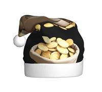 YYHWHJDE The endless wealth Prints Christmas Hat for Adult Making It a Fun and Durable Gift for Men and Women