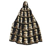 YYHWHJDE The endless wealth Prints Halloween Adult Hooded Cloak for Parties and Costumes