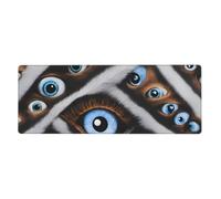 YYHWHJDE The Evil Eye Looked Picture Extra Large Mouse pad, Computer Office Anti Slip Gaming Keyboard Thickened Version 12x31.5in