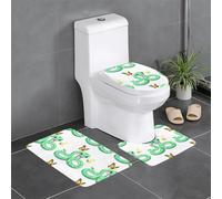 YYHWHJDE The Fate of Butterflies and Snakes Picture Three Piece Set of Bathroom Floor mats, Bathroom Shower mats, Anti Slip Quick Drying