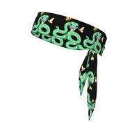 YYHWHJDE The fate of butterflies and snakes Prints Sports Double-Sided Headscarf Quick Drying, Moisture Wicking for Women, Girls, and Men