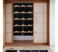 YYHWHJDE The fox that stole the chicken Pattern Curtain 2 Pcs Spliced 34x56in Good Drape, Smooth and Not Easily Wrinkled, Fabric curtains, room dividers
