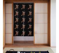YYHWHJDE The fox wearing a witch hat Pattern Curtain 2 Pcs Spliced 34x56in Good Drape, Smooth and Not Easily Wrinkled, Fabric curtains, room dividers