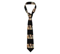 YYHWHJDE The friendship of the three little bears Pattern Men's tie classic style suit cravat suitable for holidays and work