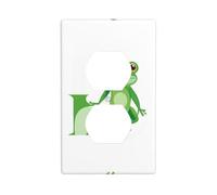 YYHWHJDE The Frog Prince who Said he Loved You Pattern Double Socket Wall Panel Decorative is Durable and Suitable for Socket Light Switch Accessories 4.5x2.76in