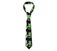 YYHWHJDE The frog prince who said he loved you Pattern Men's tie classic style suit cravat suitable for holidays and work