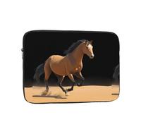 YYHWHJDE The Galloping Horse in The Desert Prints Protective Shockproof Portable Laptop Sleeve Case 12 inch for Men and Women Business Travel, and Office Daily Use