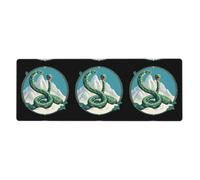 YYHWHJDE The Giant Snake Guarding The Mountain Picture Extra Large Mouse pad, Computer Office Anti Slip Gaming Keyboard Thickened Version 12x31.5in