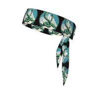 YYHWHJDE The giant snake guarding the mountain Prints Sports Double-Sided Headscarf Quick Drying, Moisture Wicking for Women, Girls, and Men