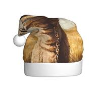 YYHWHJDE The Happy Camel Pattern Christmas Hat for Adult Soft and Fluffy, Ideal for Long-Term Use