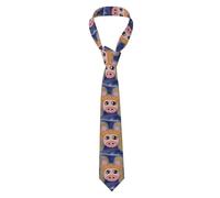YYHWHJDE The head of the bull devil Pattern Men's tie classic style suit cravat suitable for holidays and work