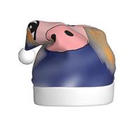 YYHWHJDE The head of the bull devil Prints Christmas Hat for Adult Making It a Fun and Durable Gift for Men and Women