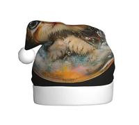 YYHWHJDE The kitten in the bubble Prints Christmas Hat for Adult quality festive accessory crafted soft, lightweight