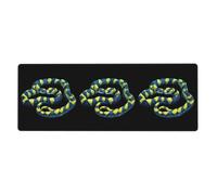 YYHWHJDE The Lingering Flower Snake Picture Extra Large Mouse pad, Computer Office Anti Slip Gaming Keyboard Thickened Version 12x31.5in