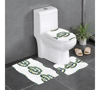 YYHWHJDE The Lingering Flower Snake Picture Three Piece Set of Bathroom Floor mats, Bathroom Shower mats, Anti Slip Quick Drying