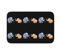 YYHWHJDE The Little ant and The Elephant Picture Crystal Velvet Lock Edge Floor mat, Bedroom Carpet, Parlor, Dormitory Home Decoration