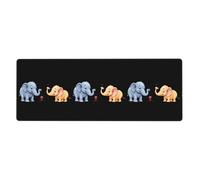 YYHWHJDE The Little ant and The Elephant Picture Extra Large Mouse pad, Computer Office Anti Slip Gaming Keyboard Thickened Version 12x31.5in