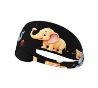 YYHWHJDE The Little ant and The Elephant Picture Sports Headband for Women Sweat Proof Bandeau Summer Elastic Band
