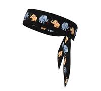 YYHWHJDE The little ant and the elephant Prints Sports Double-Sided Headscarf Quick Drying, Moisture Wicking for Women, Girls, and Men