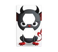 YYHWHJDE The Little Devil Prints Double Socket Wall Panel Decorative for Residential and Commercial Areas 4.5x2.76in