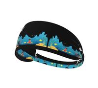 YYHWHJDE The Little Girl Favored by The Ocean Picture Sports Headband for Women Sweat Proof Bandeau Summer Elastic Band